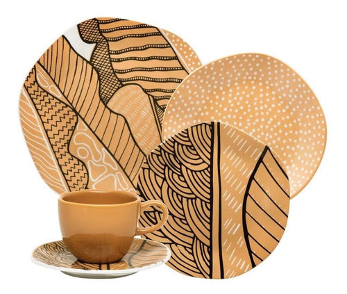 Jogo 30 Peças Porcelana De Jantar & Chá - Ryo Raízes