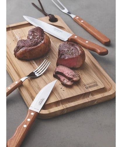 Kit Churrasco 10 Peças - Inox Cabo Madeira - Image 4