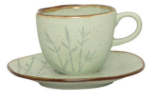 Jogo 42 Peças Porcelana De Jantar & Chá - Ryo Bambu - Image 5